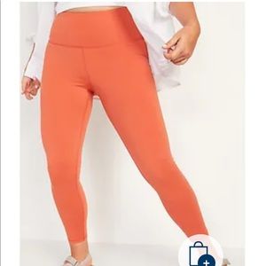 ✨NWOT✨ Orange 7/8 length leggings (S petite)